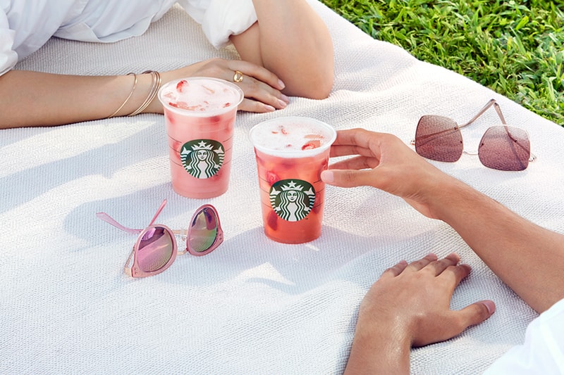 Starbucks Refreshers Acai berry Strawberry Pink Drink Release