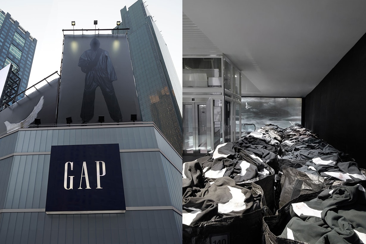 yeezy gap kanye west times square flagship store nyc engineered by balenciaga 