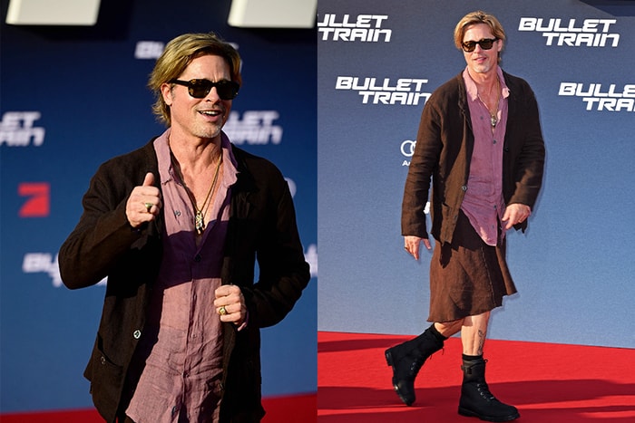 58 歲又如何？Brad Pitt 穿上裙子踏紅毯成熱話，勇於挑戰男性的嬌俏嫵媚！