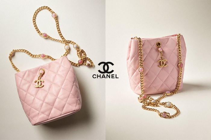 浪漫而夢幻：Chanel 最新水桶袋以一抹柔粉和恰到好處的大小，搶奪時尚女生的心！