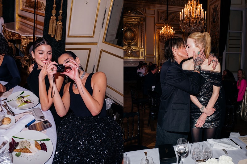 kim nicole balenciaga dua lipa couture after party indise paris