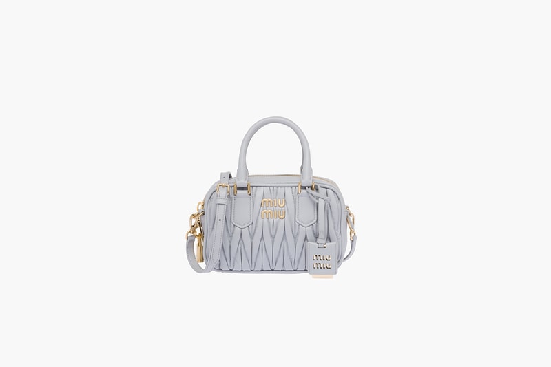 Miu Miu Matelassé nappa leather top-handle bag