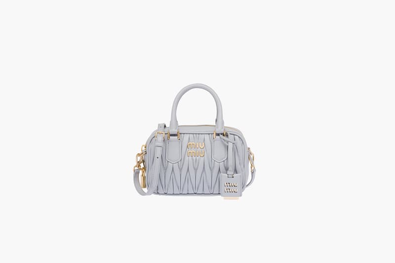 Miu Miu Matelassé nappa leather top-handle bag