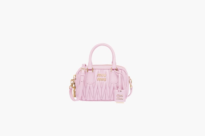 Miu Miu Matelassé nappa leather top-handle bag
