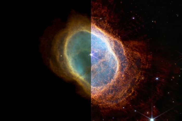 一張對比照顯示：究竟與過去服役 32 年的哈伯望遠鏡差別多大？