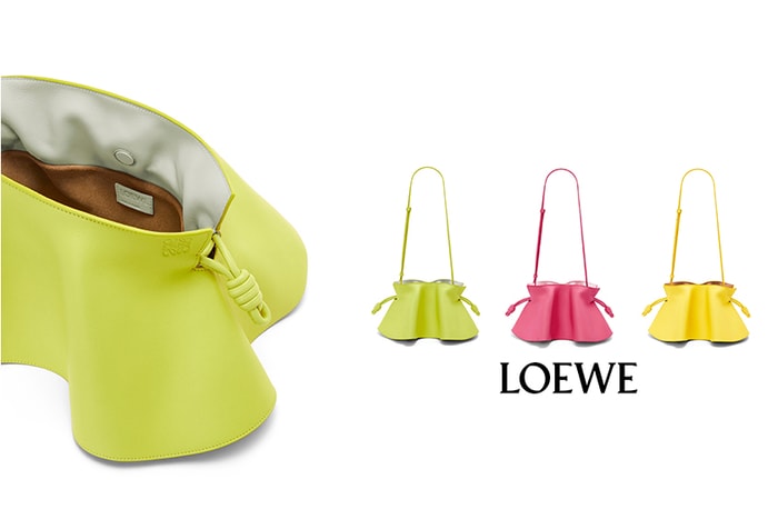 可愛升級：Loewe 的 Flamenco 手袋加入令人傾心的花瓣裙邊！