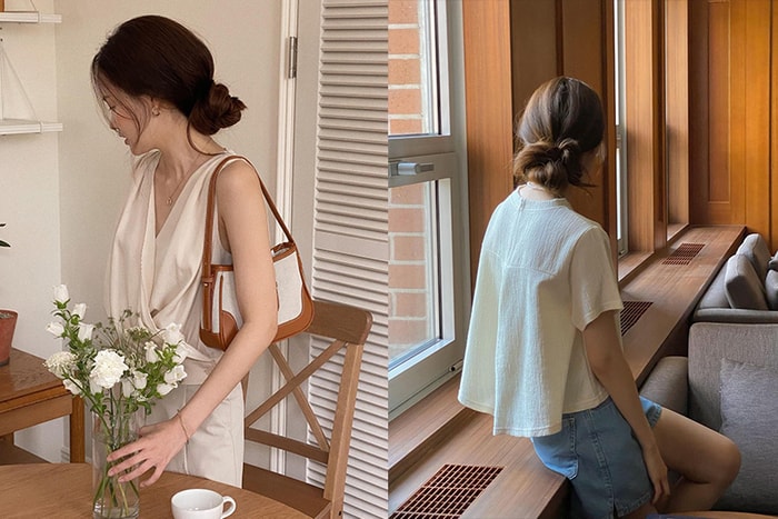 簡易低髮髻教學:髮量又長又厚也只需一條髮圈,快速綁出慵懶又優雅的韻味!