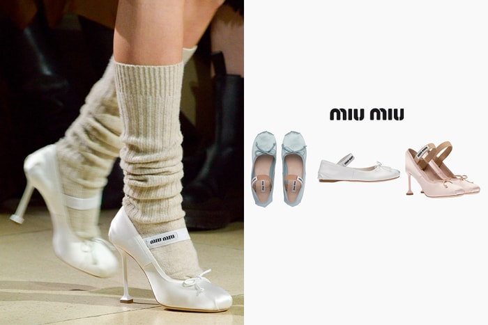 載譽歸來:Miu Miu 全新芭蕾舞鞋浪漫優雅依舊,簡約時尚升級!