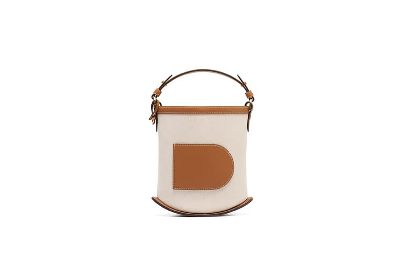 Delvaux Pin Mini Bucket Canvas Natural Taurillon Soft 2022 handbags