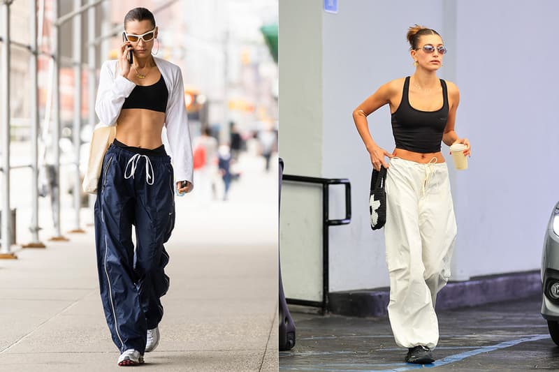 Y2K Parachute Pants Bella Hadid Hailey Bieber