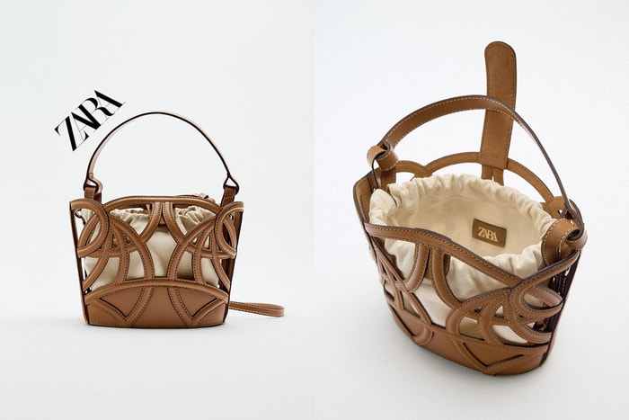 只能靜待補貨通知:ZARA 真皮鏤空托特包,時髦到缺貨!