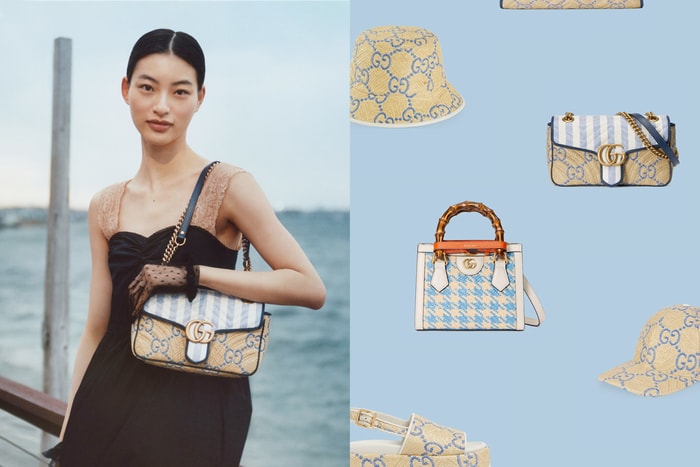 跟大海借了一點藍:Gucci 夏日限定,草編單品 100% 惹人心動!
