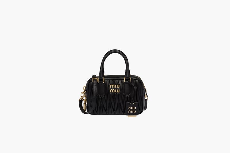 Miu Miu Matelassé nappa leather top-handle bag