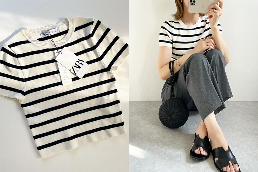 Zara BASIC CROPPED KNIT TOP is the popular target of Japanese girls