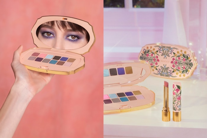 有如置身夢幻花園的 Gucci 全新限量版彩妝系列，唇膏和眼影盤的包裝實在太美了！
