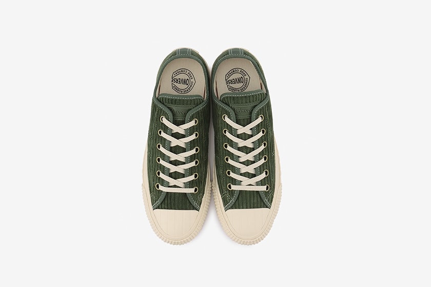 Converse 2022 fw new Big C line color Slip-on Corduroy Side Gore