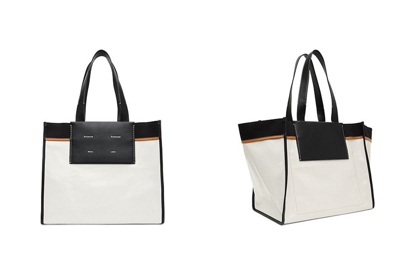 Proenza Schouler Office Look Black White Morris Tote Bag