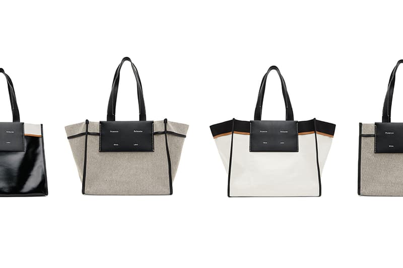 Proenza Schouler Office Look Black White Morris Tote Bag