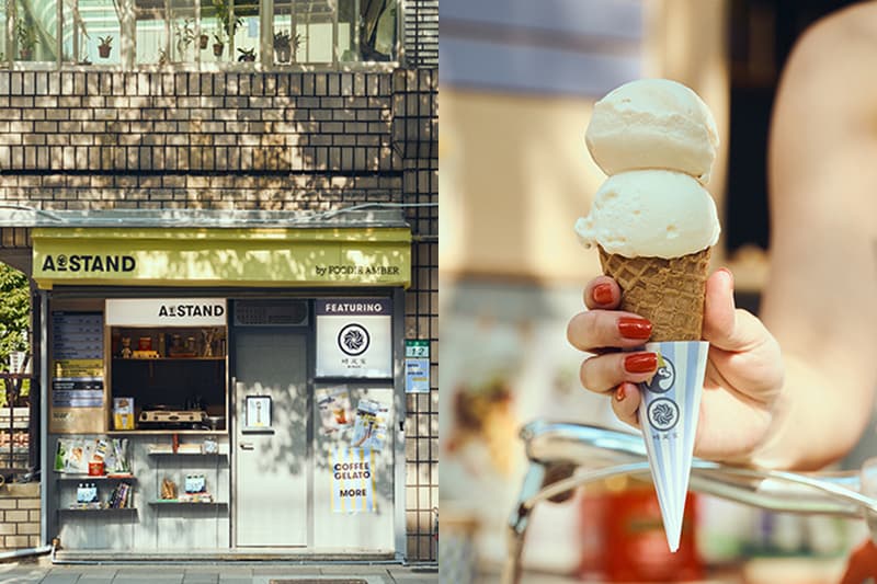 A Stand x NINAO Gelato 2022 summer new Flavor Caramel Popcorn