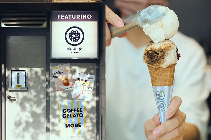A Stand x NINAO Gelato 2022 summer new Flavor Caramel Popcorn