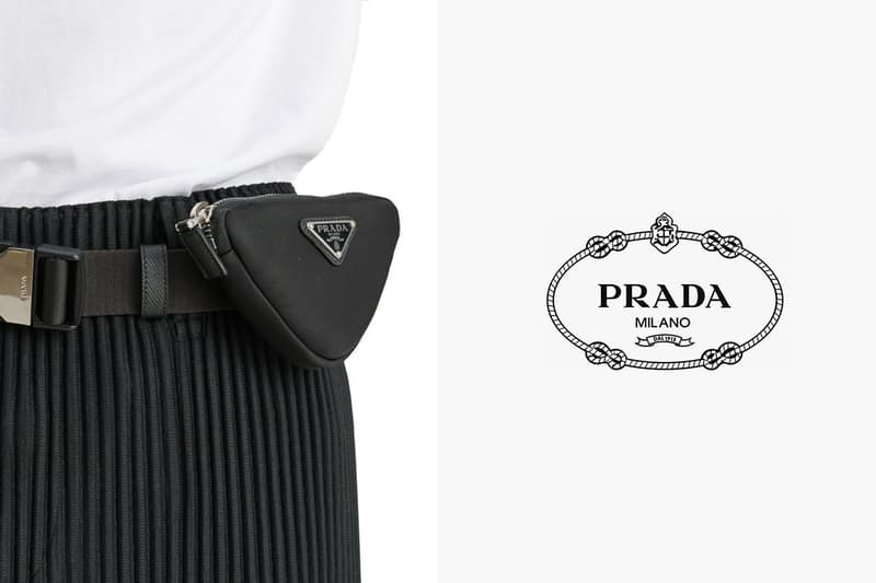 prada re-nylon belt pouch black accessories