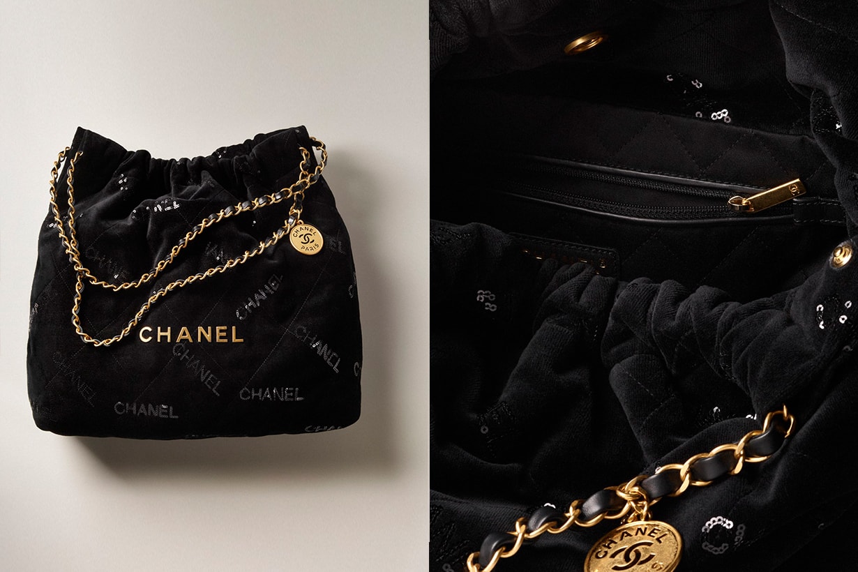 CHANEL 22 Velvet handbags