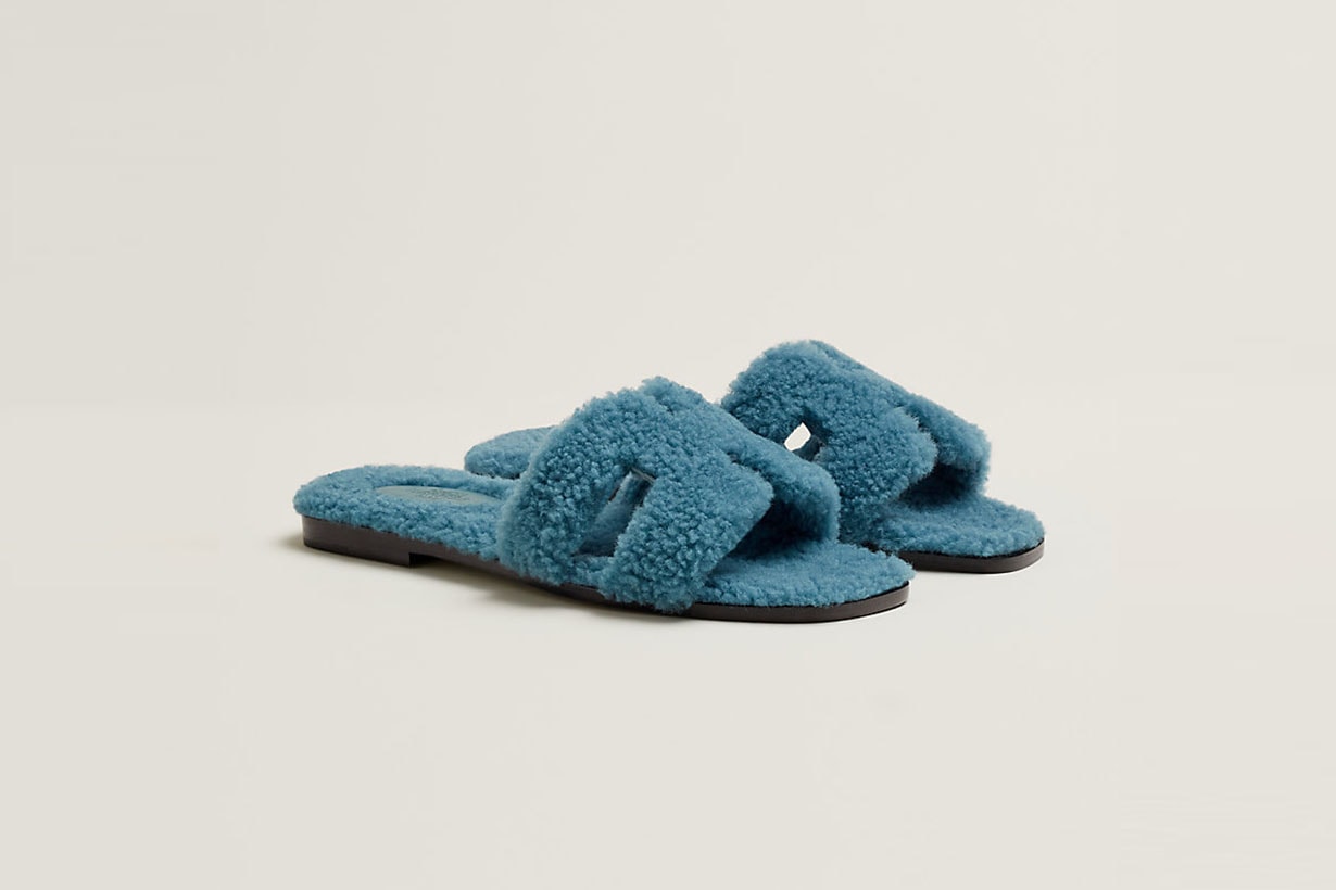 hermes woolskin oran sandal shoes 2022