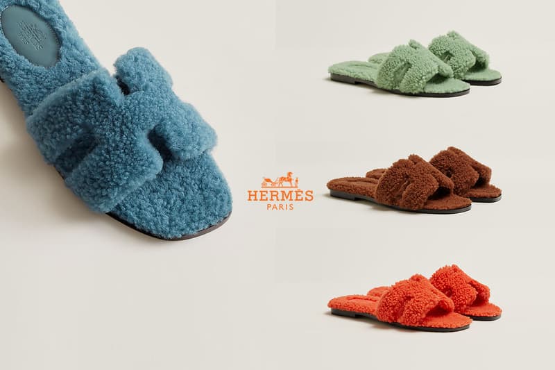 hermes woolskin oran sandal shoes 2022