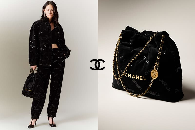 CHANEL 22 Velvet handbags