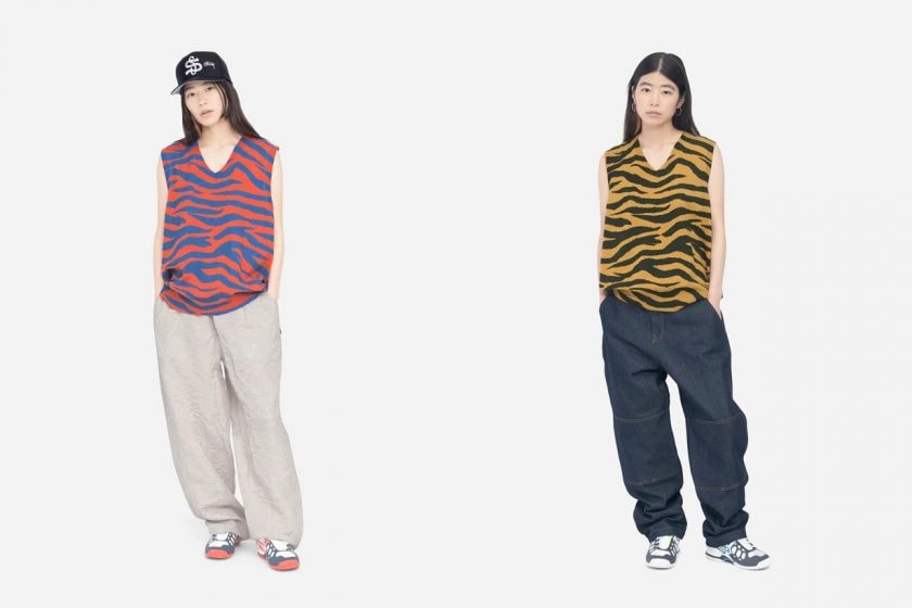 Stüssy 2022 fall tiger print vest 