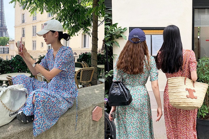 summer floral dress street style