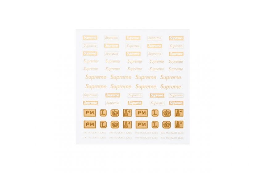 Supreme Pat McGrath Lab nail polish decals set color detail