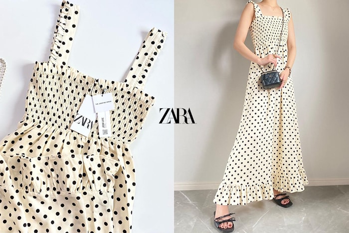 洋溢法式浪漫：Zara 這條俏麗明媚的波點連身裙讓日本女生難以抗拒！