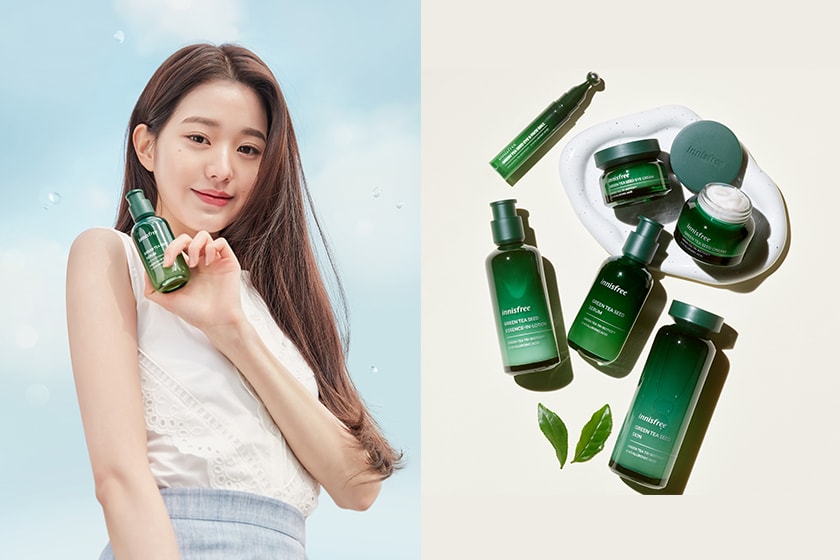 innisfree Green Tea Seed Serum Skin Cream Lotion New 2022
