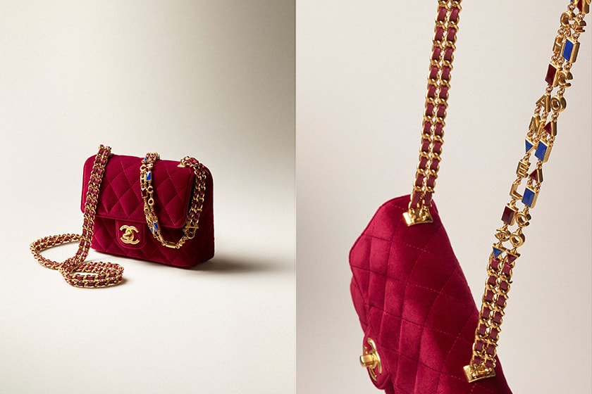 Chanel Handbags velvet gold tone Boy messenger Bag 22 Bag Flap bag