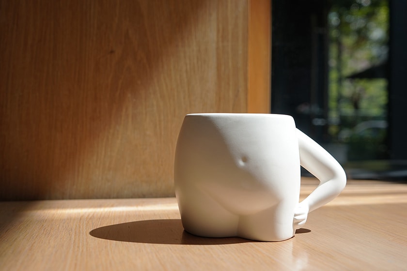 Udoland ceramic Beauty Mug Whatever Plate Hand in Hand Handy Mug