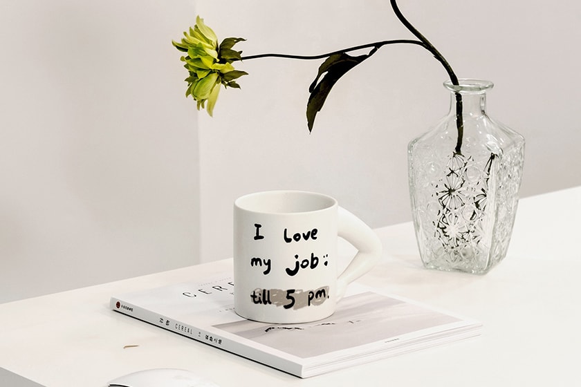 Udoland ceramic Beauty Mug Whatever Plate Hand in Hand Handy Mug