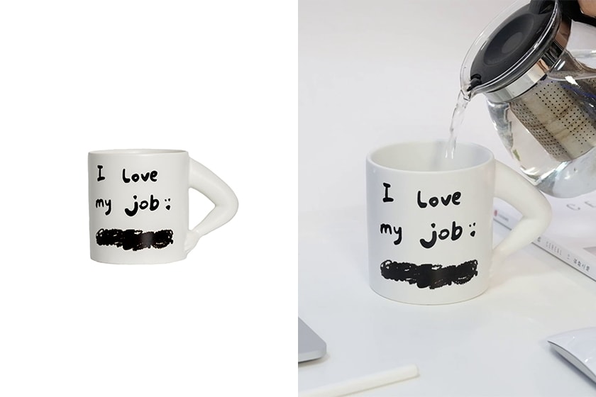 Udoland ceramic Beauty Mug Whatever Plate Hand in Hand Handy Mug