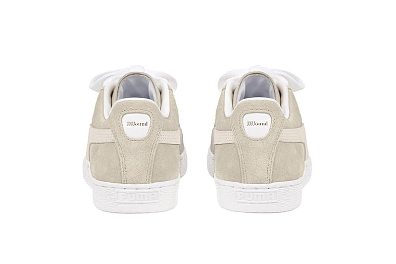 JJJJound x PUMA Suede Putty Limestone Sneakers Collaboration LABELHOOD BOX