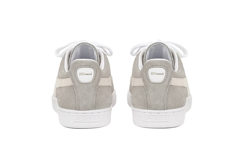 JJJJound x PUMA Suede Putty Limestone Sneakers Collaboration LABELHOOD BOX