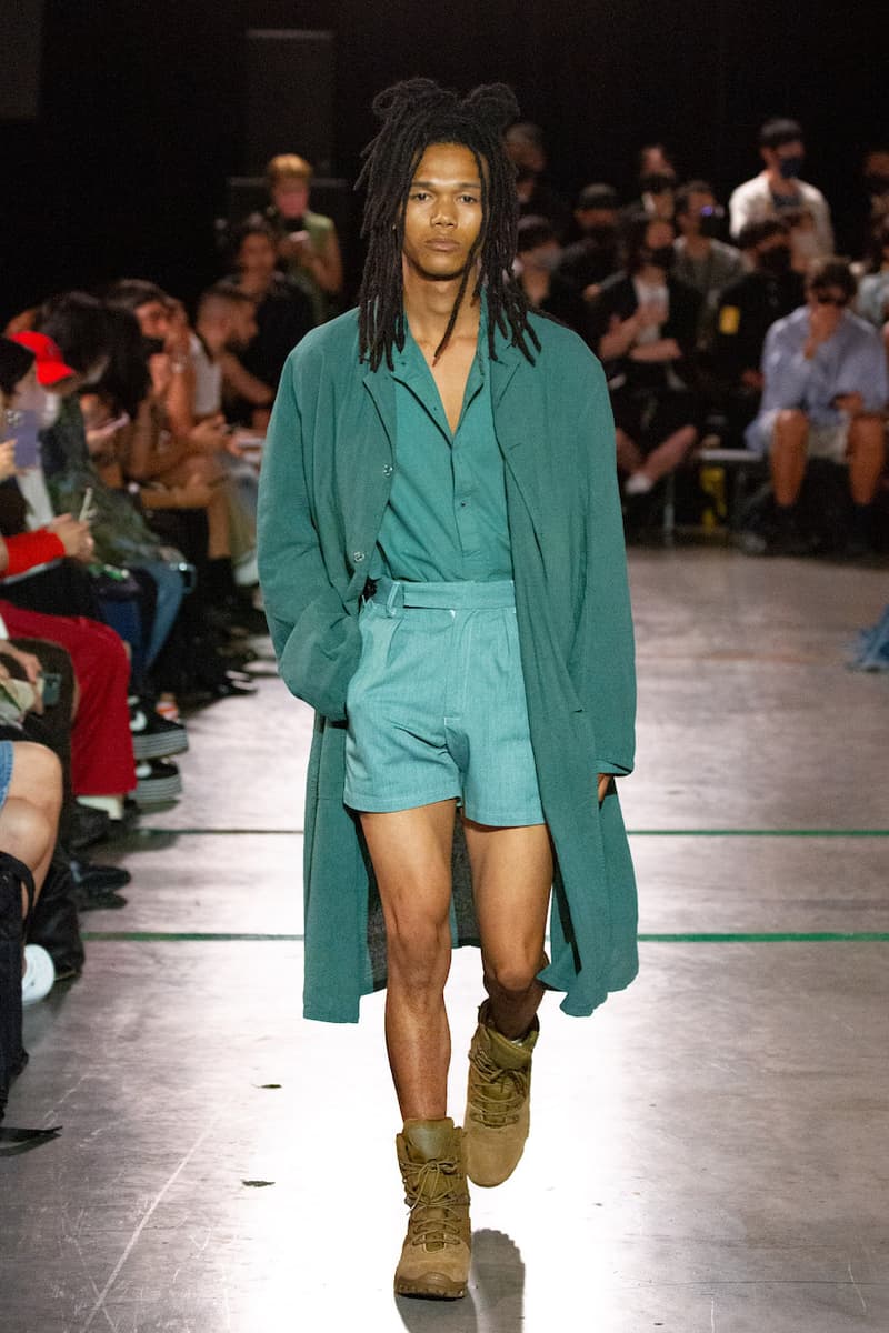 BASICKS DHL umbro MASANORI MORIKAWA tokyo fashion show runway look detail
