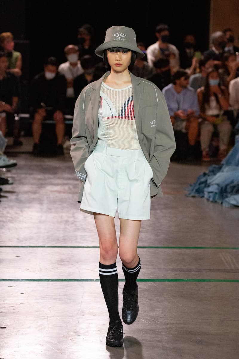 BASICKS DHL umbro MASANORI MORIKAWA tokyo fashion show runway look detail