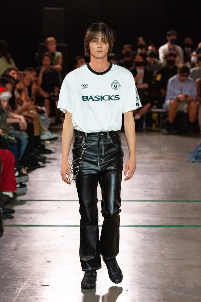BASICKS DHL umbro MASANORI MORIKAWA tokyo fashion show runway look detail