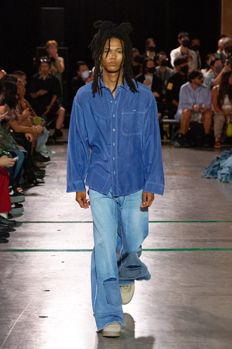 BASICKS DHL umbro MASANORI MORIKAWA tokyo fashion show runway look detail