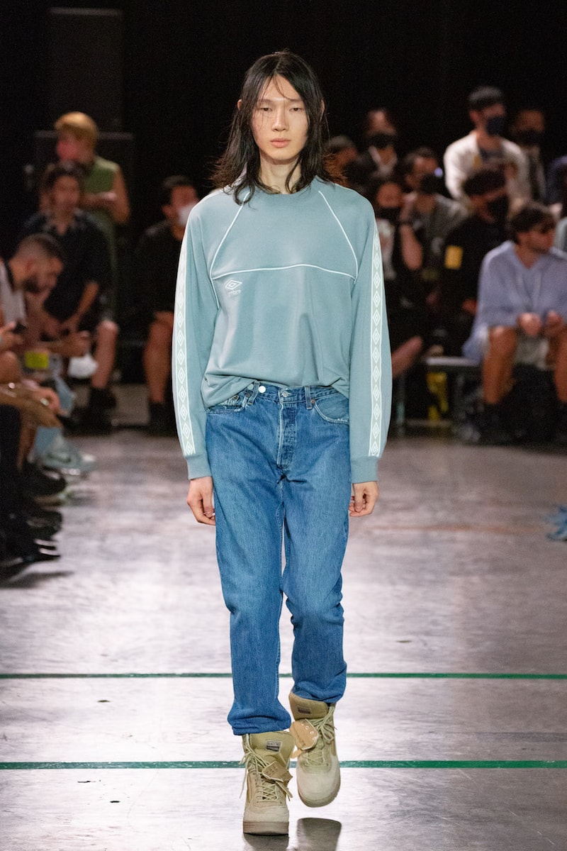 BASICKS DHL umbro MASANORI MORIKAWA tokyo fashion show runway look detail