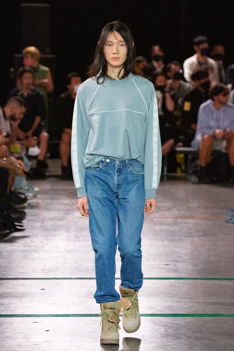 BASICKS DHL umbro MASANORI MORIKAWA tokyo fashion show runway look detail