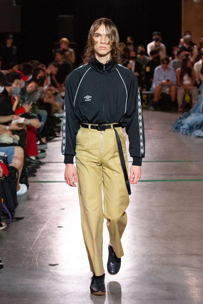 BASICKS DHL umbro MASANORI MORIKAWA tokyo fashion show runway look detail