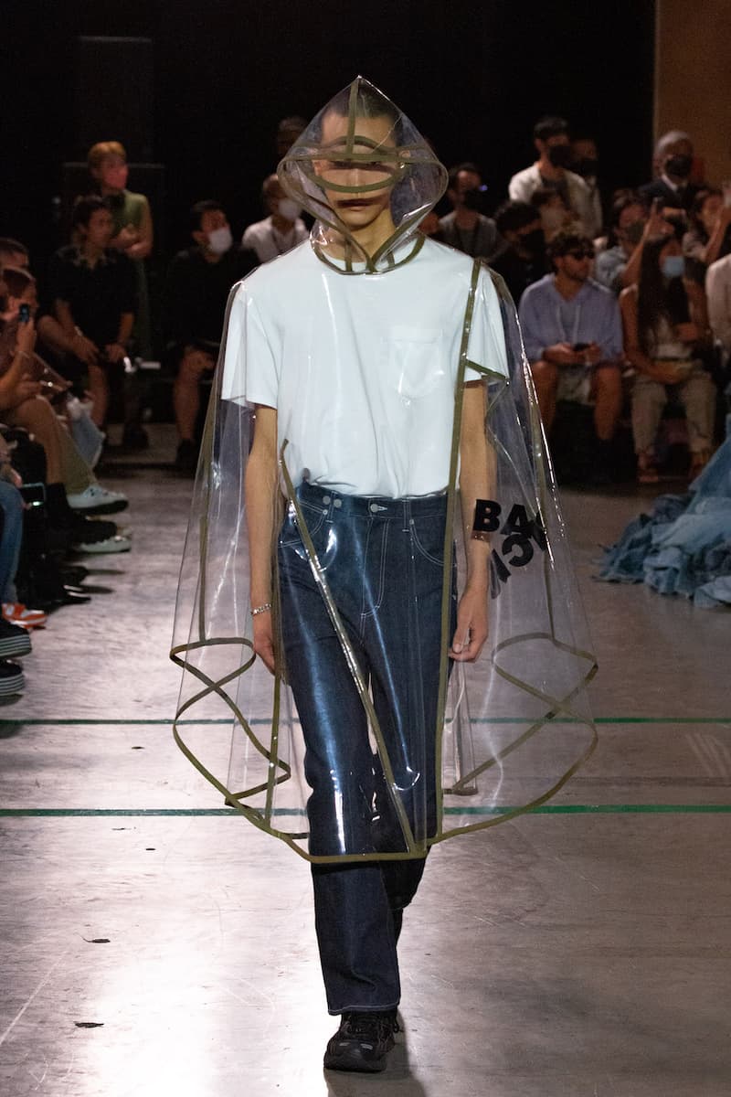 BASICKS DHL umbro MASANORI MORIKAWA tokyo fashion show runway look detail