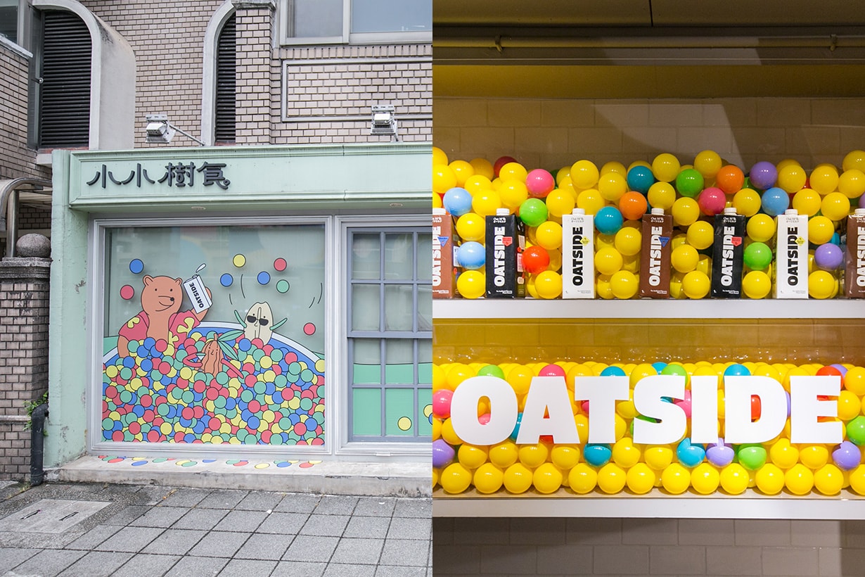 OATSIDE x Little Tree Food pop-up store taiwan