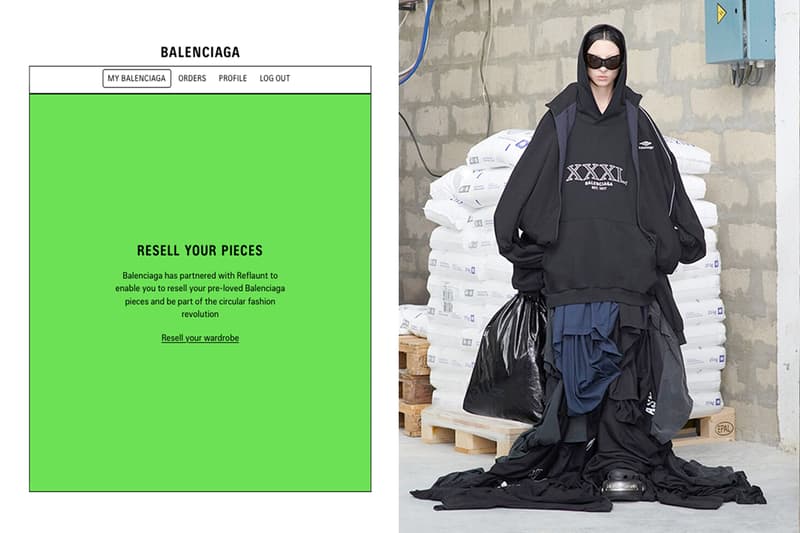 balenciaga Reflaunt resell steps 20% extra value voucher